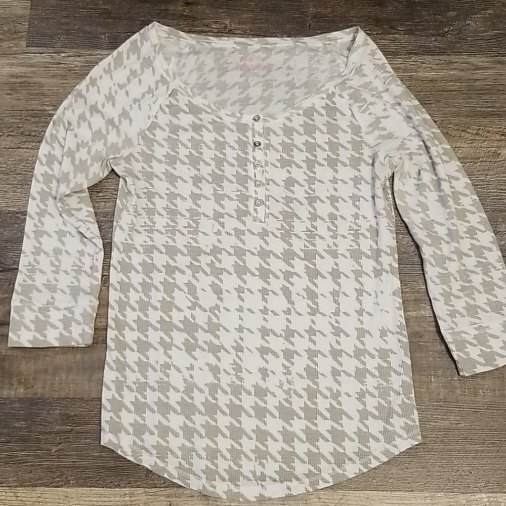 THERMAL LONG SLEEVE TOP SHIRT MUDD LARGE